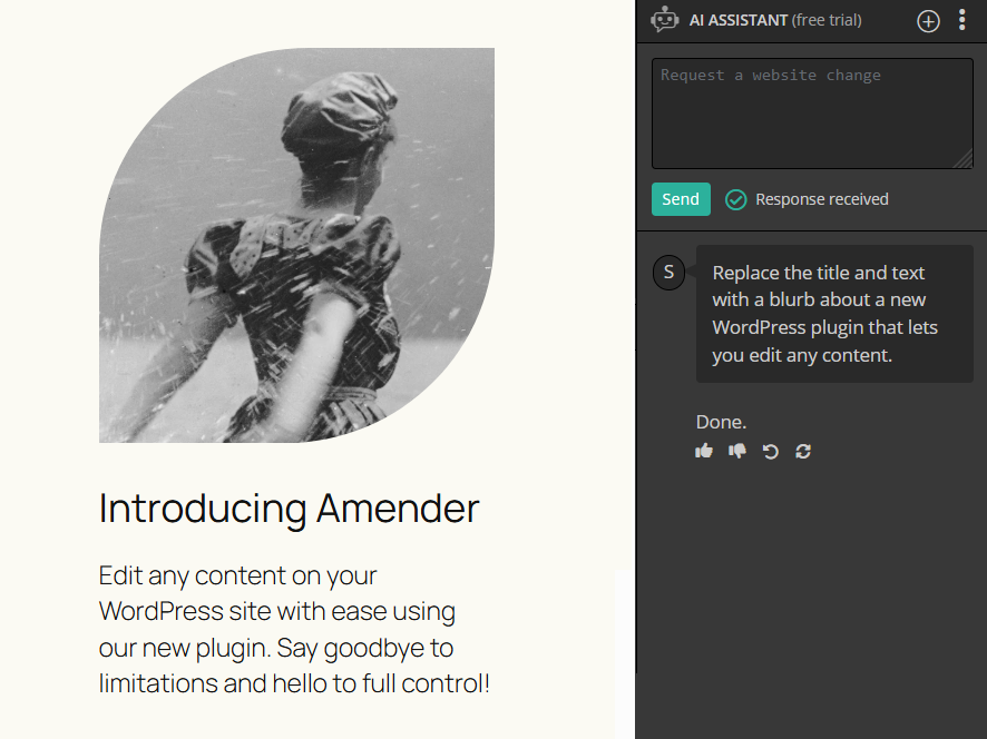 Amender interface