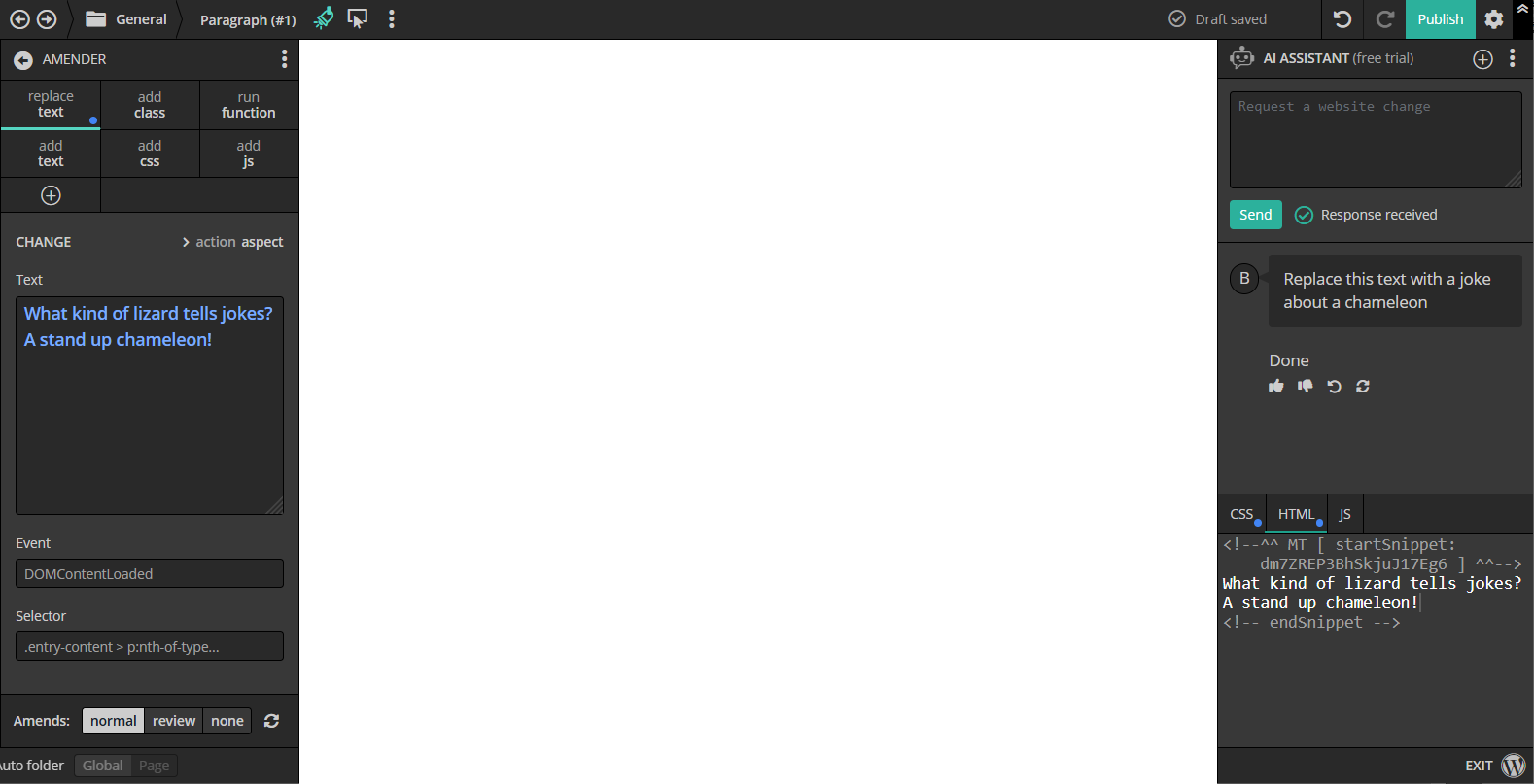 Amender Interface Only