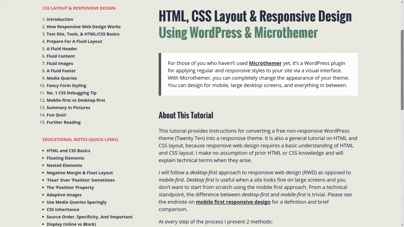 responsive layout css tutorial