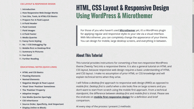 Zero To Hero Css Html And Responsive Tutorial For Beginners