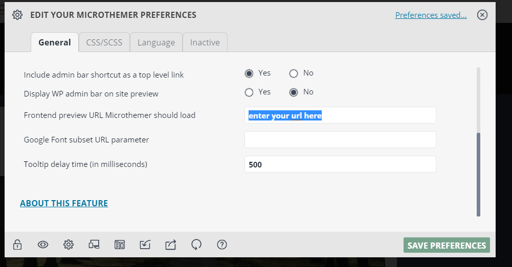 Enter url to load manually into Microthemer