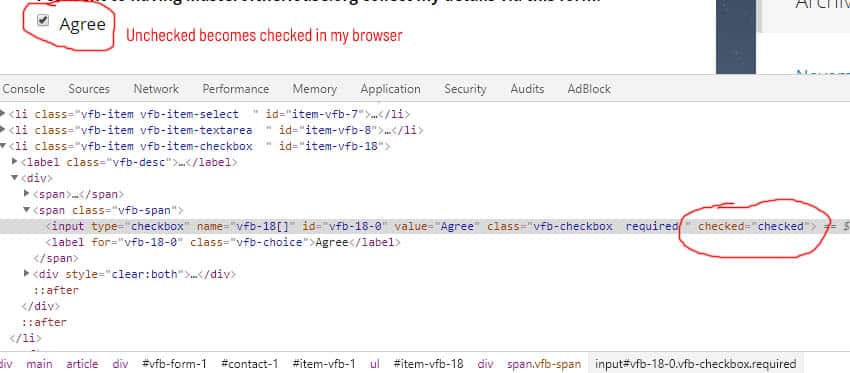 Select checkbox in Microthemer
