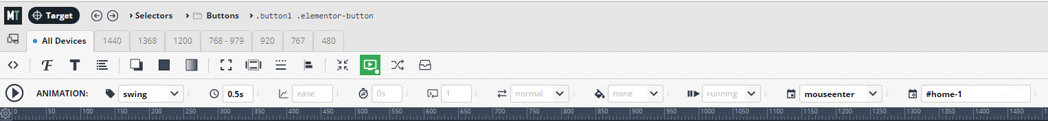 CSS animation on Livicon when hovering over a button
