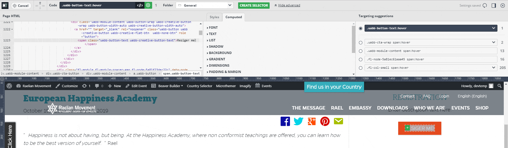 Download Hover Font Color SVG Cut Files