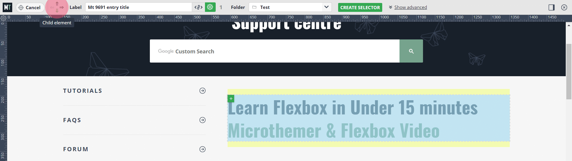 directional controls