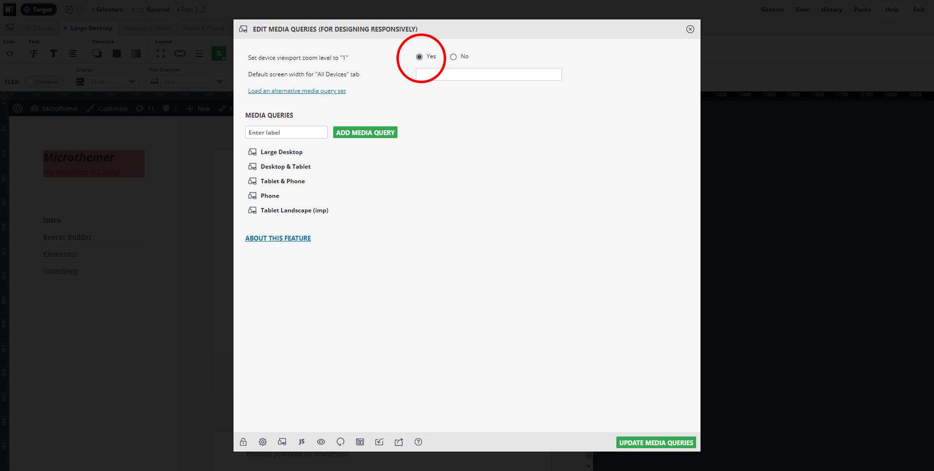 Set viewport zoomto 1