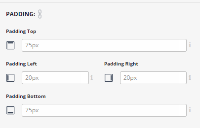 Docked left padding options