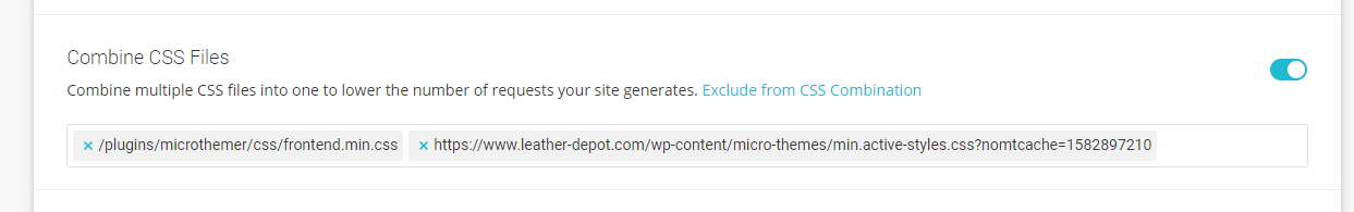 Siteground exclude css files