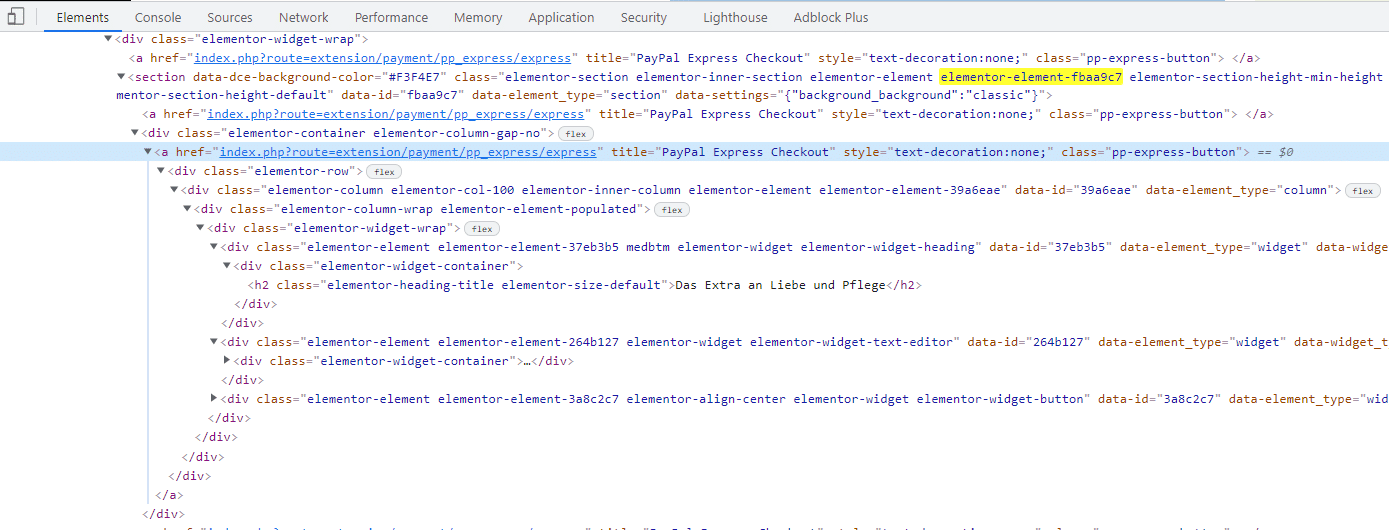 Elementor links